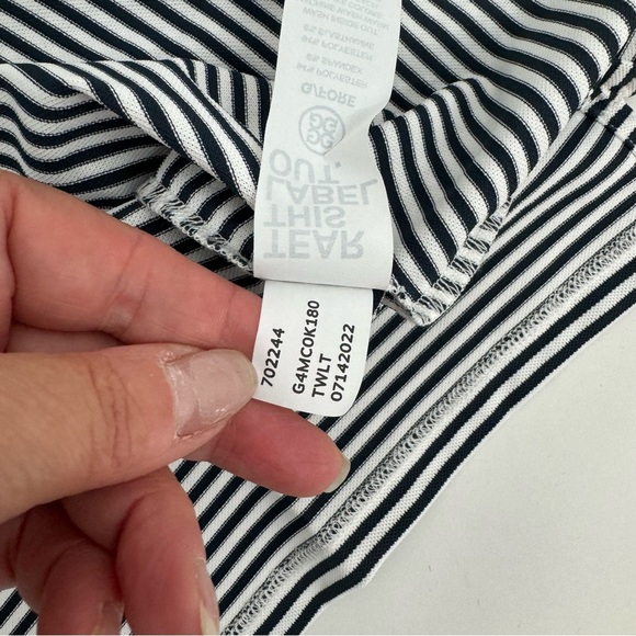 NWT G/FORE Men’s Polo Shirt Size S Short Sleeve Striped - Picture 8 of 10
